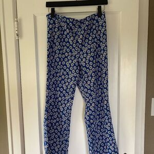 Anthropologie Maeve The Margot Flare Cropped Kick Pant size Large